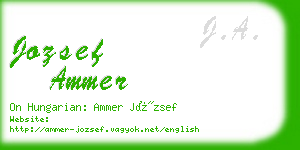 jozsef ammer business card